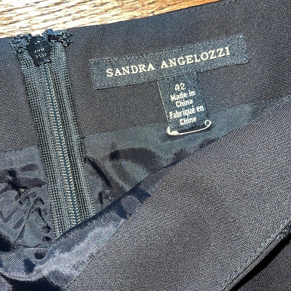 SANDRA ANGELOZZI BLACK FORMAL FIGURE ACCENT SKIRT - Picture 8 of 11